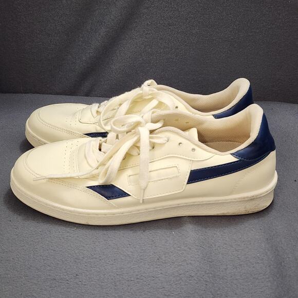 Oliver Cabell Shoes Mens Size 8 White Navy Made in Italy...